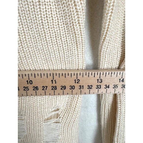 Lovers + Friends Wool Keeney Distressed Turtleneck Sweater Dress Knit sz XS - Picture 6 of 8